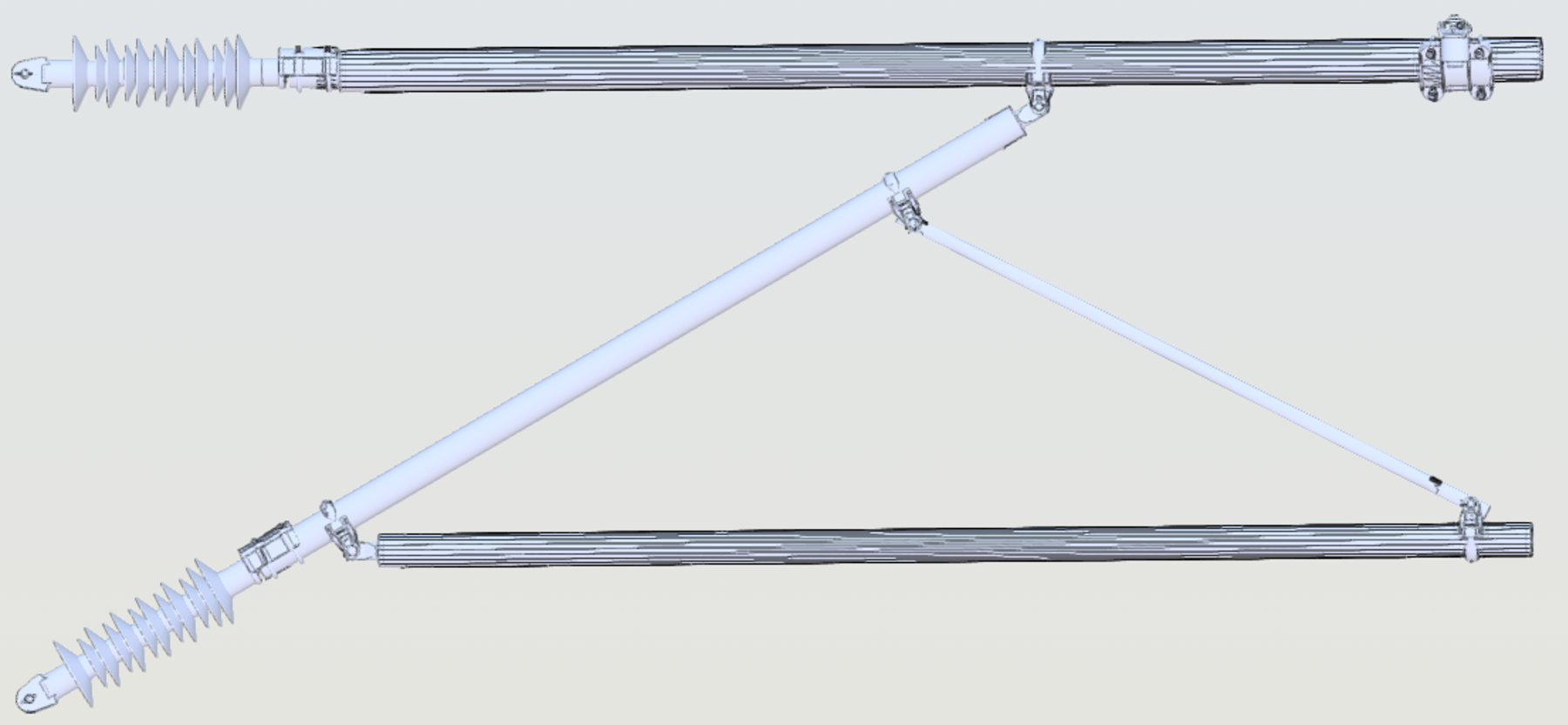 Afbeelding van een afstandshouder van de bovenleiding