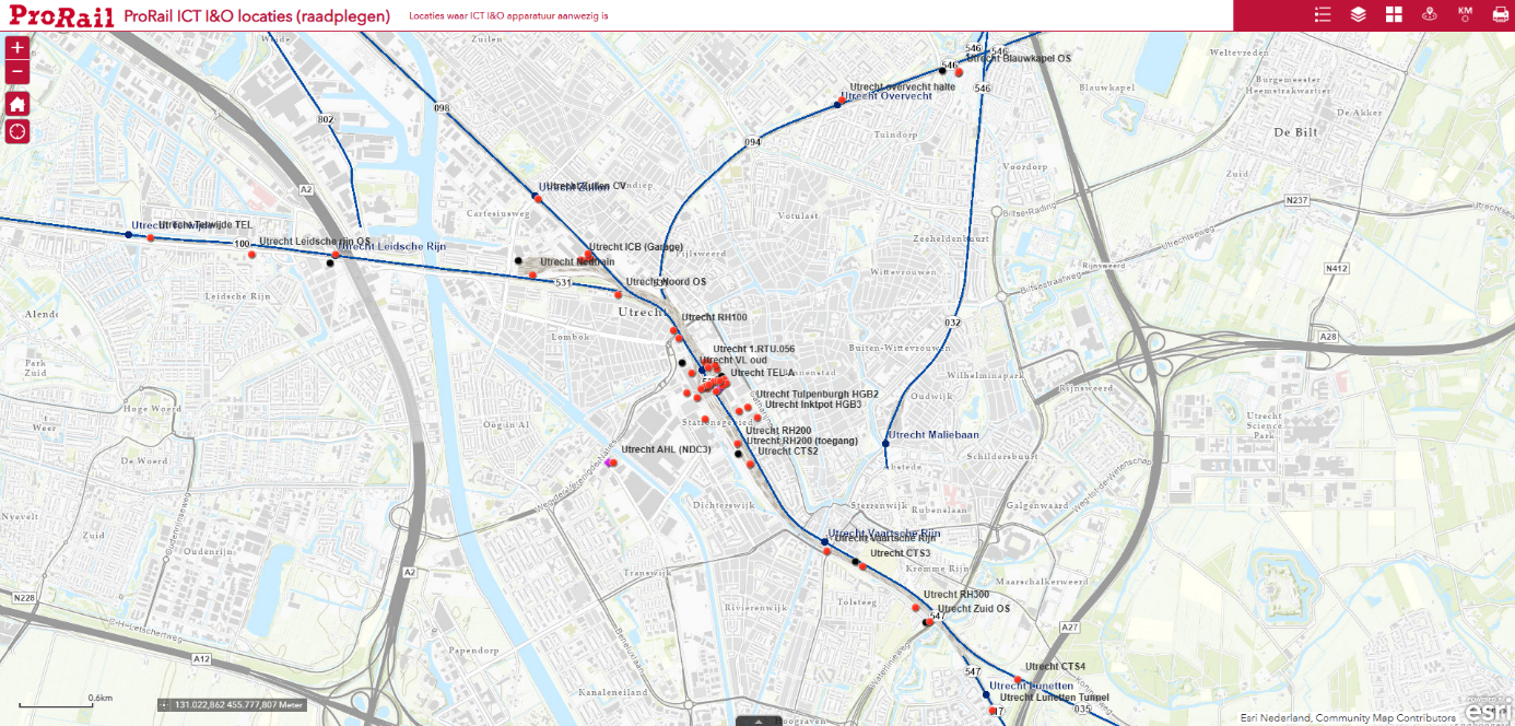 ProRail ICT I&O locaties